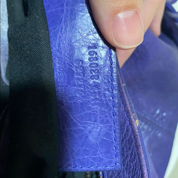 Classic Balenciaga Purple Motorcycle Tote - Picture 7 of 12